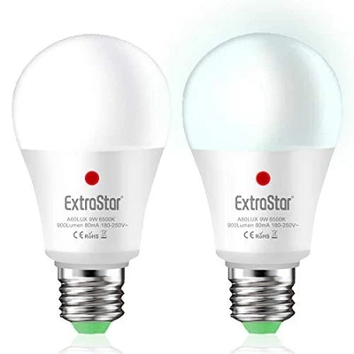 EXTRASTAR Lampadina Con Sensore E27 Lampadine LED con Sensore Crepuscolare da - Immagine 1 di 4