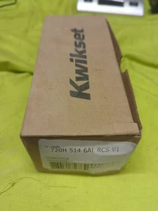 Nuovo Kwikset 720H 514 6AL RCS V1 Hancock Set di Passaggio Nero - Foto 1 di 4