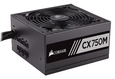 Corsair CX750M Black 750W 80 Plus Modular Power Supply Unit - PSU Only - Image 1 of 4