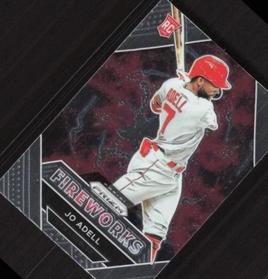 2021 PANINI PRIZM JO ADELL FW9 MINT FIREWORKS RC BASEBALL LOS ANGELES ANGELS - Image 1 of 2