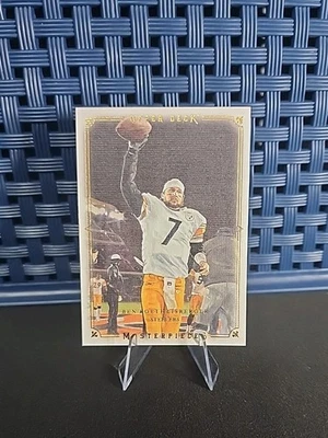 2008 Upper Deck Masterpieces - Ben Roethlisberger #7 - Pittsburgh Steelers  - Image 1 of 2