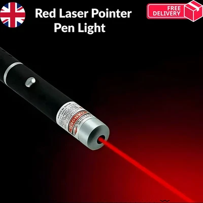 RED LASER POINTER PEN LIGHT BEAM ULTRA BRIGHT 1MW LAZER CAT DOG PET TOY UK