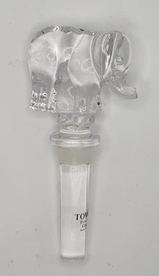 NUEVO Tapón de Botella Toalla Completo Cristal Elefante Hecho en Austria Foto 1 de 4