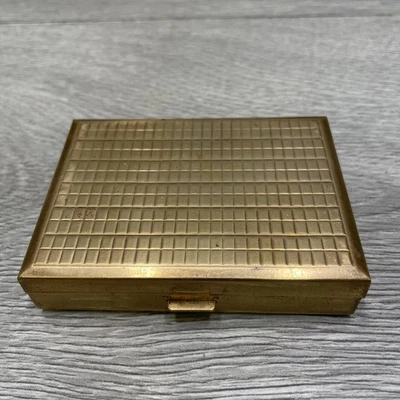 Vintage Gold Coloured Musical Compact 1950s/60s Made in Japan Sankyo - Image 1 of 4