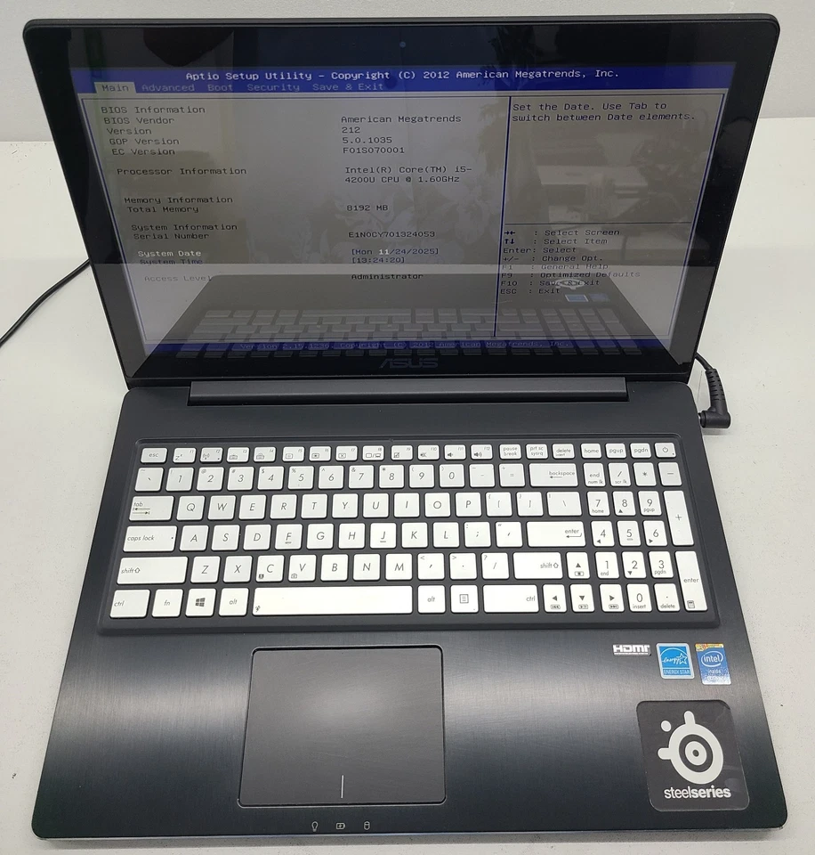 ASUS Q501LA-BSI5T19 15.6" Laptop Intel i5-4200U 8GB Ram NO HD/OS (FL) - Image 1 of 4