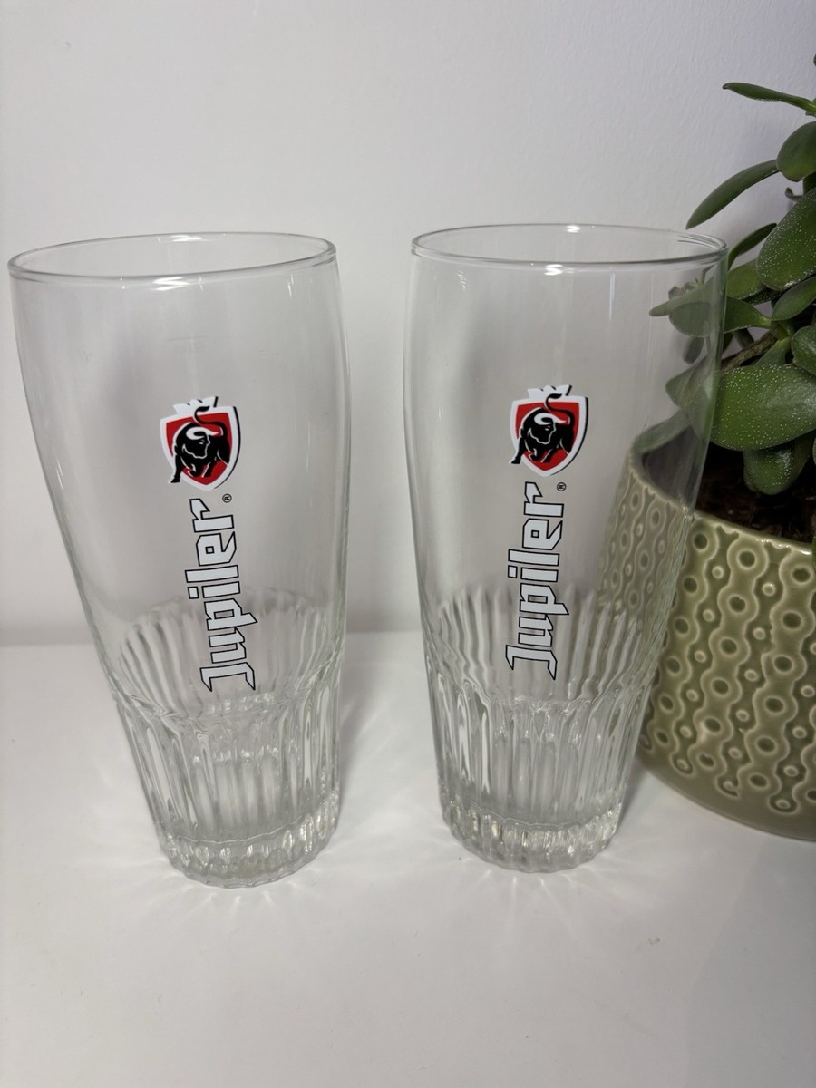 6 Verres à Bière Jupiler 25cl - Verres Plastique Avec Logo - Pour Boissons Froides - Réutilisables