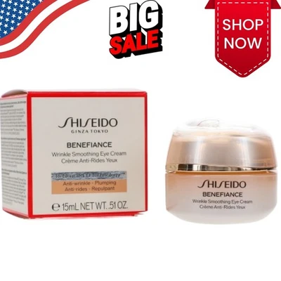 Crema de ojos suavizante de arrugas Shiseido Benefiance 0,51 oz/15 ml |CAD 2026+| Foto 1 de 4