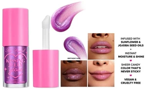 Too Faced BIRTHDAY KISS Kissing Jelly Juicy Lip Oil Gloss Hybrid 0.15 OZ NIB - Picture 1 of 1
