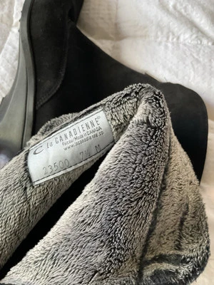 Botas de mujer La Canadienne 7,5 M cuña frontal cremallera gamuza negra Foto 1 de 4