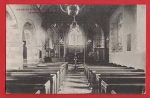 STURMINSTER MARSHALl Nr POOLE. CHURCH INTERIOR THIMBLE POSTMARK 1907 - Picture 1 of 2