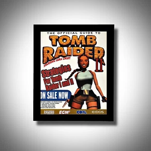 1997 Tomb Raider 2 Framed Promo Ad/Poster Art Playstation PSone - Picture 1 of 4