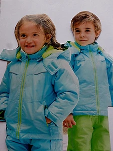 Kleinkinder Schneejacke Gr.74/80 Skijacke Schnee Oeko-TEX hellblau Neu - Bild 1 von 5