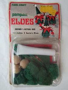 PomPom Elves Craft Kit Pixies Fibre Craft Christmas Ornament - Picture 1 of 10
