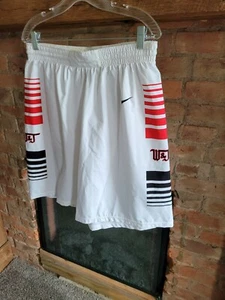 Pantalones cortos de baloncesto Nike W&J Presidents blancos para hombre talla grande L A11 - Imagen 1 de 11