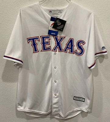 Camiseta de béisbol Cole Hamels Texas Rangers MLB para hombre talla grande L majestuosa cosida Foto 1 de 4