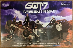 GOT7 K-POP Flight Log : TURBULENCE in Miami OFFICIAL ORIGINAL POSTER In USA - Picture 1 of 1
