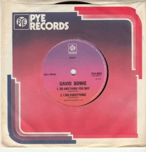 DAVID BOWIE - DO ANYTHING YOU SAY/NOT LOSING SLEEP - UK IMPORT PYE RECORDS EP - Picture 1 of 2