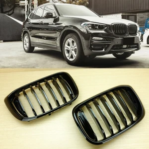 Parrilla delantera malla ABS 2018 2019 2020 2020 negro brillante para BMW X3 G01 X4 G02 - Imagen 1 de 9