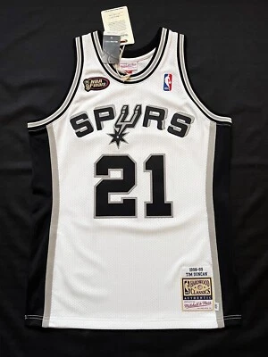 Tim Duncan Mitchell and Ness San Antonio Spurs 1998-99 Finals Authentic Jersey - Image 1 of 4