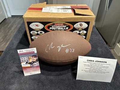 Chris Johnson Signed Autographed NFL Football Tennessee Titans (JSA CoA) - Image 1 of 4
