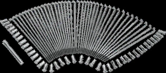 DS 21in Chrome Front Drop Center Spoke Set Harley Dyna Wide Glide 93-06 - Image 1 of 3