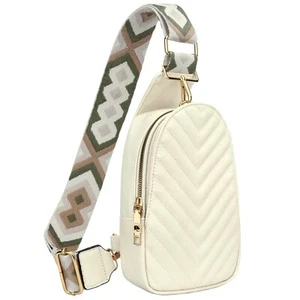Fashion Small Sling Bag for Women Leather Fanny Packs Chest Crossbody Cell Ph... - Picture 1 of 6