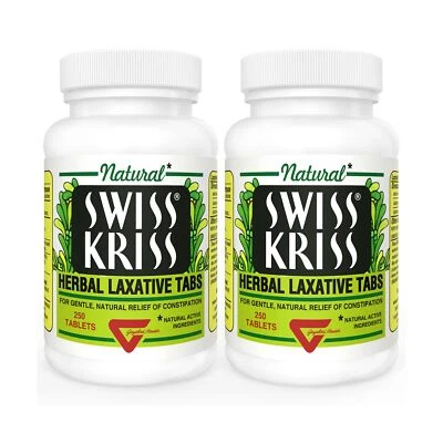 Modern Natural Products Swiss Kriss Herbal Laxative - 250 Tablets (2 PACK) - Image 1 of 4
