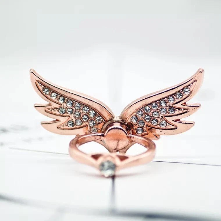 Suporte de anel de dedo giratório universal 360 para celular - ROSE GOLD WINGS - Imagem 1 de 1
