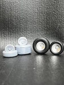 1/24 Resin Drag Racing Model Car Wheels/Tires,1/25, 3D Print - Picture 1 of 12