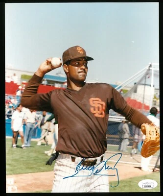 SANDY ALOMAR JR. Signed Autographed 8x10 Photo ~ JSA Authenticated - Image 1 of 3