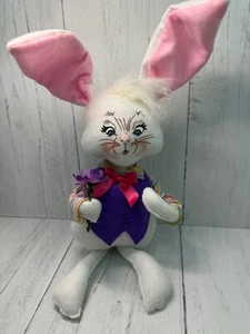 Chaleco púrpura Annalee White Bunny Rabbit Easter Parade Flower Boy 2009 - Imagen 1 de 10