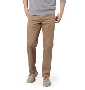 DOCKERS Big & Tall Khaki Pants Jean Cut Classic Fit All Season Tech Leather NEW - Picture 1 of 7