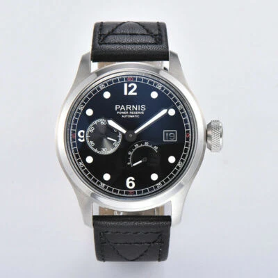 PARNIS Gents 46.5mm Automatic Watch for Men Power Reserve Movement Wristwatches - Image 1 of 4