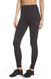 Leggings Zella Urban Achiever vita alta taglia XS nero tasche con cerniera nuovo senza etichette - Foto 1 di 9
