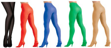 ADULT PLUS SIZE SOLID COLOR OPAQUE TIGHTS FITS 150-220 LBS