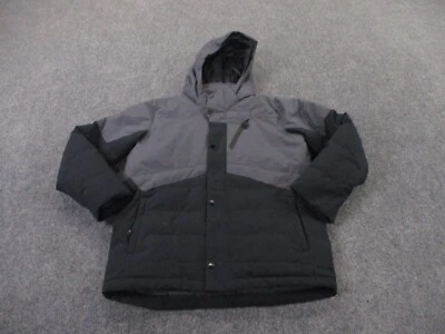 Chaqueta Spyder Niños 16 Negra Gris Puffer Exterior Senderismo Logo EE. UU. Camping Juventud Foto 1 de 4