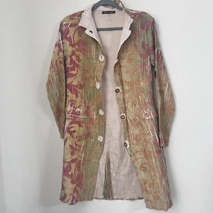 Womens Longline Cardigan Small Button Front Witchy Hippie Earthy Boho Goblin - Picture 1 of 17