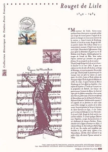 Document Philatélique 1er Jour : 18 2006 - Rouget de Lisle La Marseillaise - Picture 1 of 1