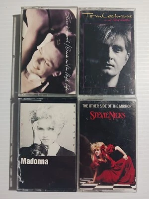4 1980's Cassettes Steve Winwood Tom Cochrane Madonna Stevie Nicks Tested - Image 1 of 4