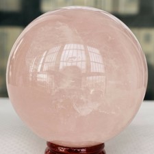 Natural powder crystal ball mineral healing Polished sphere+stent 237g