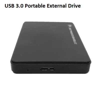 USB 3.0 SATA External Hard Drive Case 2.5 Inch Enclosure Caddy HDD SSD  - Image 1 of 4