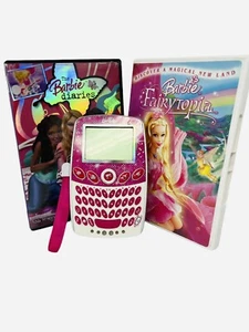 2010 Barbie Little Pocket Learner Video Game 2004-05 Barbie DVD Fairytopia Lot - Picture 1 of 24
