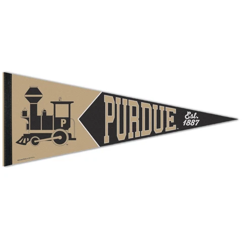 PURDUE BOILERMAKERS EST 1887 VAULT ROLL UP PREMIUM FELT PENNANT 12"x30" WINCRAFT Cover