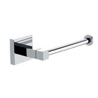 ECOSPA Modern Square Toilet Paper Roll Holder in Chrome WC Bathroom Cloakroom