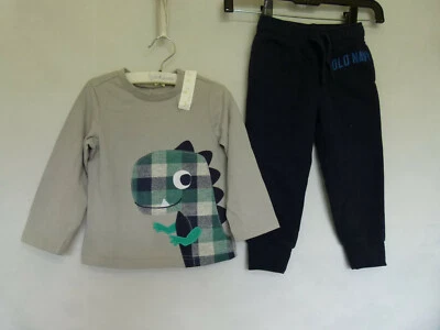 Lot of 2 First Impressions Play, Old Navy Boy’s Dino Top, Jogger Pants Sz 2T 24m - Image 1 of 4