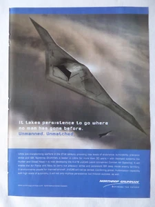 10/2005 PUB NORTHROP GRUMMAN UAV J-UCAS X-47B DROHNE NAVY USAF ORIGINAL ANZEIGE - Bild 1 von 2