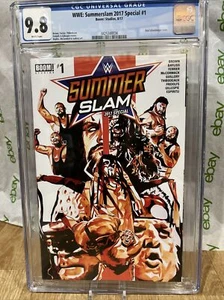 WWE Wrestling # 1 SUMMER SLAM 2017 Special Graded Comics Boom Cgc 9.8 New Slab - Picture 1 of 3