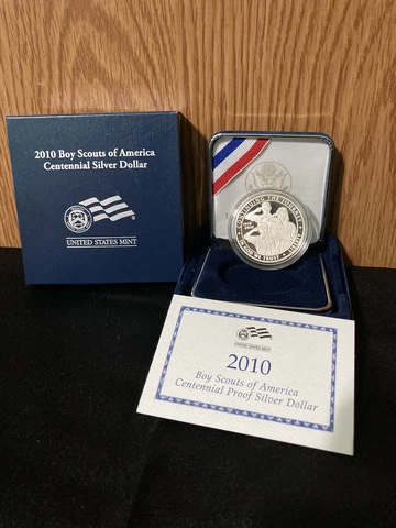 2010 Boy Scouts of America Centennial Silver Dollar Coin Cover