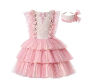 Louburt’s pink ruffle dress - Picture 1 of 4