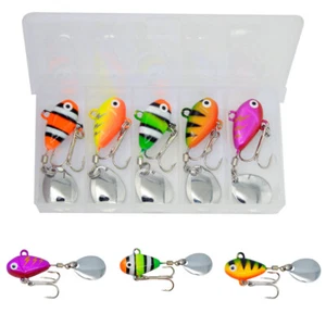 Artificial Bait Lure Rotating Sequins VIB Sequined Suit 10G Fish Lead Bait 5PC - Picture 1 of 10
